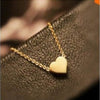 Tiny Heart Necklace Pendant Gold Plated