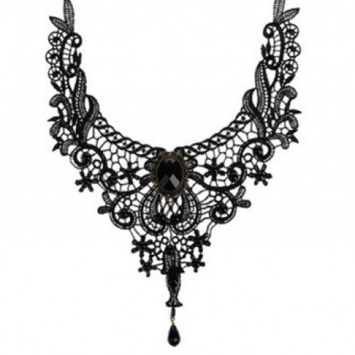 Jewerly Gothic Retro Vintage Lace Necklace